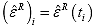 Equation 131. Discrete version of effective pseudostrain history. The effective pseudostrain at a given time step, epsilon overhat superscript R subscript i, is equal to the pseudo strain at that time, epsilon overhat superscript R, left parenthesis t subscript I, close parenthesis. 