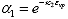 Equation 170. The definition of coefficients in pulse time considerate hardening function. Alpha subscript 1 is equal to exponent of negative material coefficient kappa subscript 2 multiplied by the viscoplastic strain level, epsilon subscript vp.