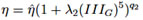 Equation. Modified viscosity function. Click here for more information.