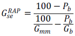 Equation 2. G subscript se superscript RAP. Click here for more information.