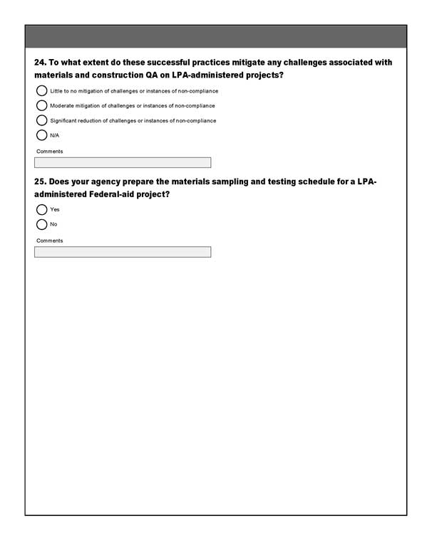 Challenges and Successes with Materials and Construction QA in LPA Program