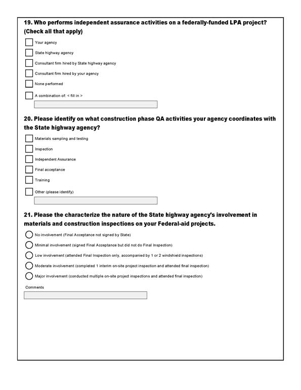 Activities Related to Quality Assurance