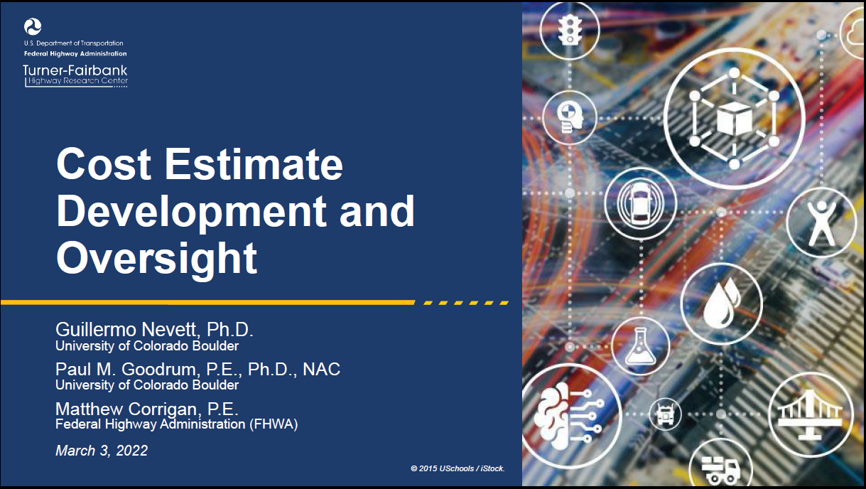 Cost Estimate Development and Oversight Cover