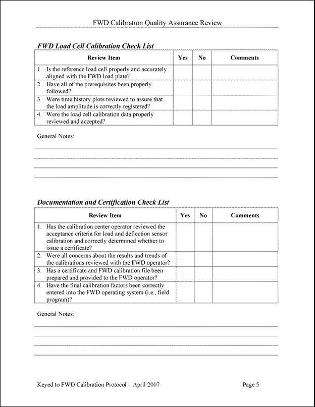 Figure 44 (continued). Illustration. Calibration operator QA review form.