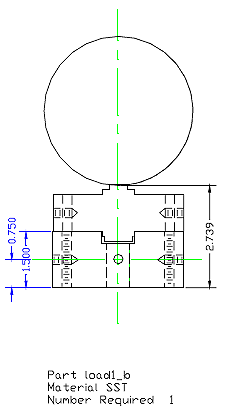 Figure provides a diagram of the subassembly of the bottom load heads used in P07 testing.