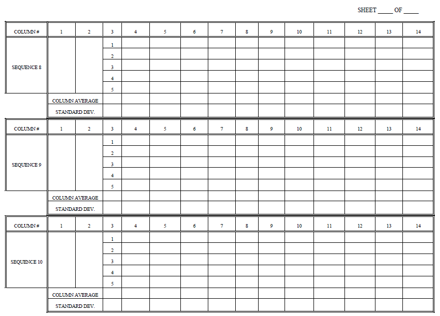 LABORATORY DATA SHEET T46 WORKSHEET