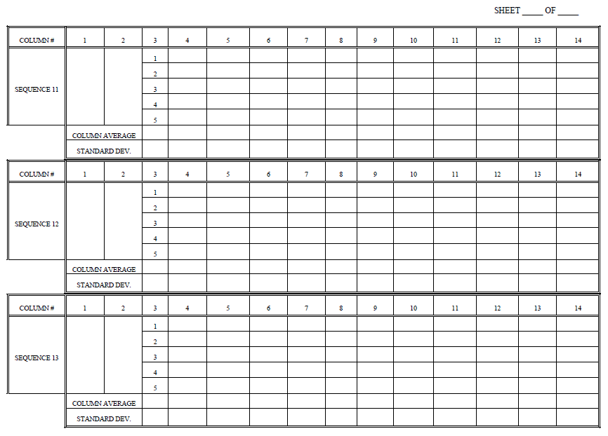 LABORATORY DATA SHEET T46 WORKSHEET