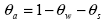 Equation 35.  Equation.  theta sub a equals the production of the following: 1 minus theta sub w minus theta sub s.