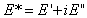 Equation 39. Calculation of complex modulus. E superscript star equals E superscript prime plus E superscript double prime.