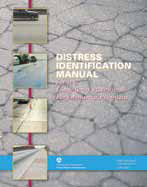 The cover of the Distress Identification Manual for the Long Term Pavement Performance Program is shown.