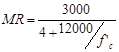 MR according to Sozen et al. MR equals 3,000 divided by 4 plus 12,000 divided by f prime subscript c.