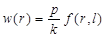 Figure 83. Equation. Calculated deflection. w open parenthesis r closed parenthesis equals the ratio of p divided by k times f times open parenthesis r, l closed parenthesis.