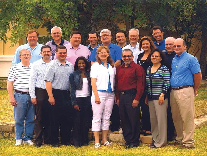 Photo. Group of attendees at regional support contractor meeting in Austin, Texas, in May 2011.