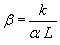 Equation 27 The portland cement concrete/base friction factor equals the slope of the joint opening-temperature change relationship divided by the sum total of the portland cement concrete coefficient of thermal expansion times the effective joint spacing.