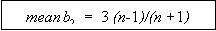 Figure 88 in page 135 shows the mean of parameter b2 definition equation. meanb2 is equal to 3 times n-1 divided by n+1, where n is the number of layer thickness measurements for the layer.