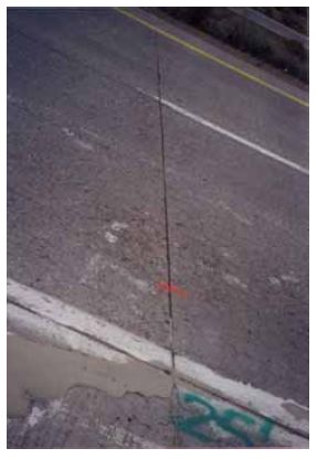 The figure consists of 11 photographs of typical joint sections for each test section of the Winnemucca test site. Photograph A-1-A shows control section 3, C 3; photo A-1-B shows the lithium hydroxide section 2, L 2; photo A-1-C shows silane section 2, S 2; photo A-1-D shows methacrylate section 2, M 2; photo A-1-E shows silane number 2, S A 1; photo A-1-F shows linseed oil section 1, L O 1; photo A-1-G shows control section 2, C 2; photo A-1-H shows silane section 1, S 1; photo A-1-I shows lithium hydroxide section 1, L 1; photo A-1-J shows control section 1, C 1; and photo A-1-K shows methacrylate section 1, M 1.