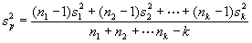 Simple Variances Equation click here for more detail.