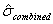 Equation variance - estimated combined standard deviation