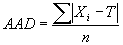 Equation for calculating AAD. Click here for more detail.