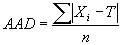 Equation for calculating AAD. Click here for more detail.