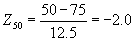 Equaton 17 calculating the Z- values. Click here for more details