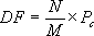 The durability factor, D F, in percentage, equals the number of cycles completed, N, divided by the planned duration of testing (usually 300 cycles), M, times the relative dynamic modulus, P subfigure c.