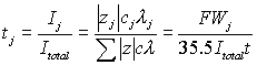 The transference number of species J is equivalent to the current due to species J divided by the total current. This is equivalent to the absolute value of the charge on species J times the concentration of species J times the ionic conductivity of J (at infinite dilution) divided by the sum of the absolute value of the charge on all species times the concentration of each species times the ionic conductivity of each species.  This is equivalent to the Faraday constant times the mass of species J removed divided by the quantity of 35.5 times the total current times the time.