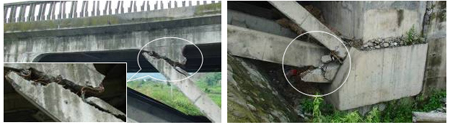 Photo. Details of Shear Failures in Easternmost Span. Click here for more information.