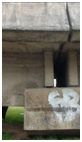 Photo. Bent of westbound ramp to Llacolen bridge. Click here for more information.