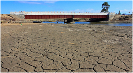 Photo. Raqui 1 bridge viewed from north side. Click here for more information.