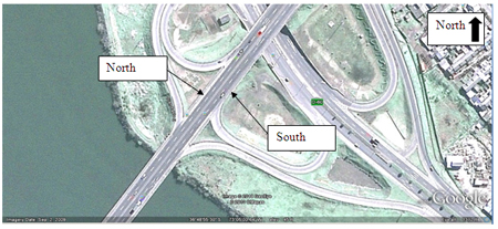 Map. Retaining walls near Juan Pablo II bridge. Click here for more information.