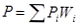 Figure 38. Equation. Overall probability of defect indicator. P equals the sum of P subscript i times W subscript i.