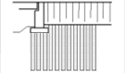 This line drawing shows an abutment and embankment supported on a deep mixing method (DMM) application.