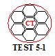 This illustration shows the multibundle configurations for magnetostrictive (MS) and acoustic emission (AE) testing for test 5-1. The strand with the cut wires is labeled as â€œCT.â€� The red circle represents the MS coil. 