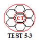 This illustration shows the multibundle configurations for magnetostrictive (MS) and acoustic emission (AE) testing for test 5-3. The strand with the cut wires is labeled as â€œCT.â€� The red circle represents the MS coil. 