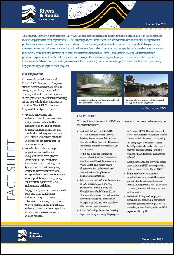 Rivers & Roads Connection Program Fact Sheet