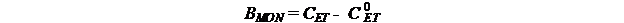 Figure 22. Equation. Benefit of the Monitoring System. B subscript MON equals C subscript ET minus C superscript 0 subscript ET.