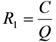 Figure 36. Equation. Reserve Strength Factor. R subscript 1 equals C divided by Q.
