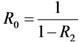 Figure 38. Equation. Redundancy Factor. R subscript 0 equals 1 divided by 1 minus R subscript 2.