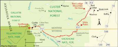 Map of affected area.