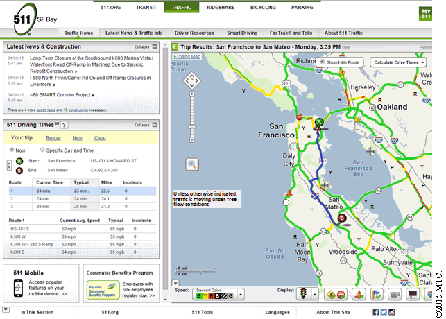 Bay Area Express Lanes 511 Org