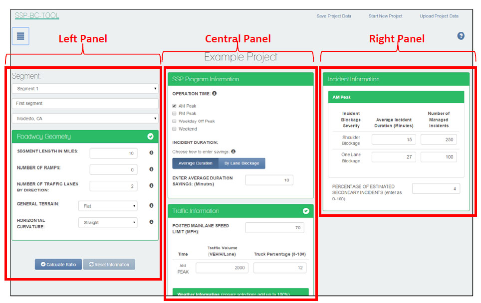 Figure 13: Screenshot. Full Segment Information screen.