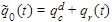 Figure 21. Equation. Density-based algorithm step 1â€”optimal flow rate. q tilde subscript 0 times open parenthesis t closed parenthesis equals q superscript d subscript c plus q subscript r times open parenthesis t closed parenthesis.