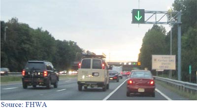 Figure 5. Hard shoulder running on a freeway.