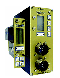 Figure 2-28. Model S-1500 inductive loop vehicle classifier and speed sensor. Photograph of electronics unit module that provides vehicle classification and speed data.