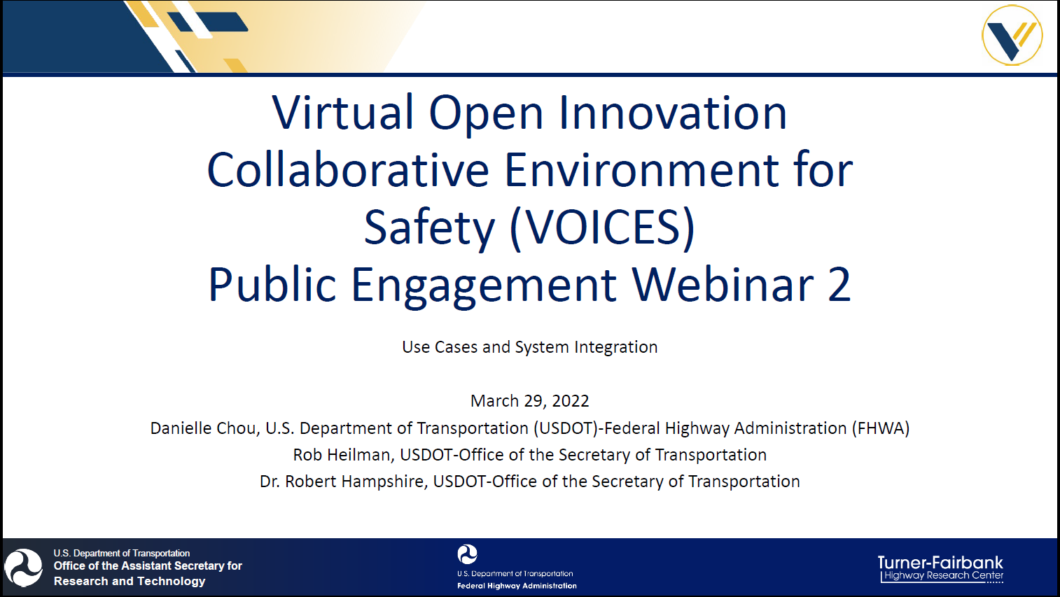 Virtual Open Innovation Collaborative Environment for Safety (VOICES) Public Engagement Webinar 2 PDF Cover Image