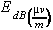 E subscript dB 