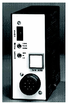 Figure 2-31. Shelf-mounted NEMA electronics unit. Photograph of a shelf-mounted NEMA electronics unit powered by a 120-volt AC power supply in the cabinet.