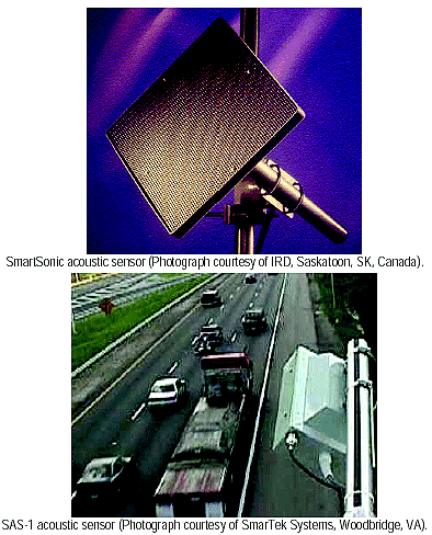 Figure 2-73. Acoustic array sensors. Photographs two models of acoustic array sensors.