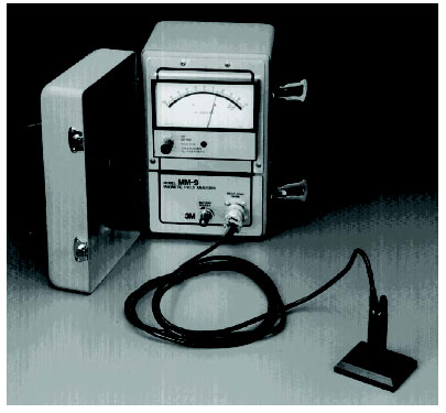 Figure 4-35. Magnetic field analyzer. Photograph of commercial magnetic field analyzer used to measure the intensity of the magnetic environment at the sensor installation site. 